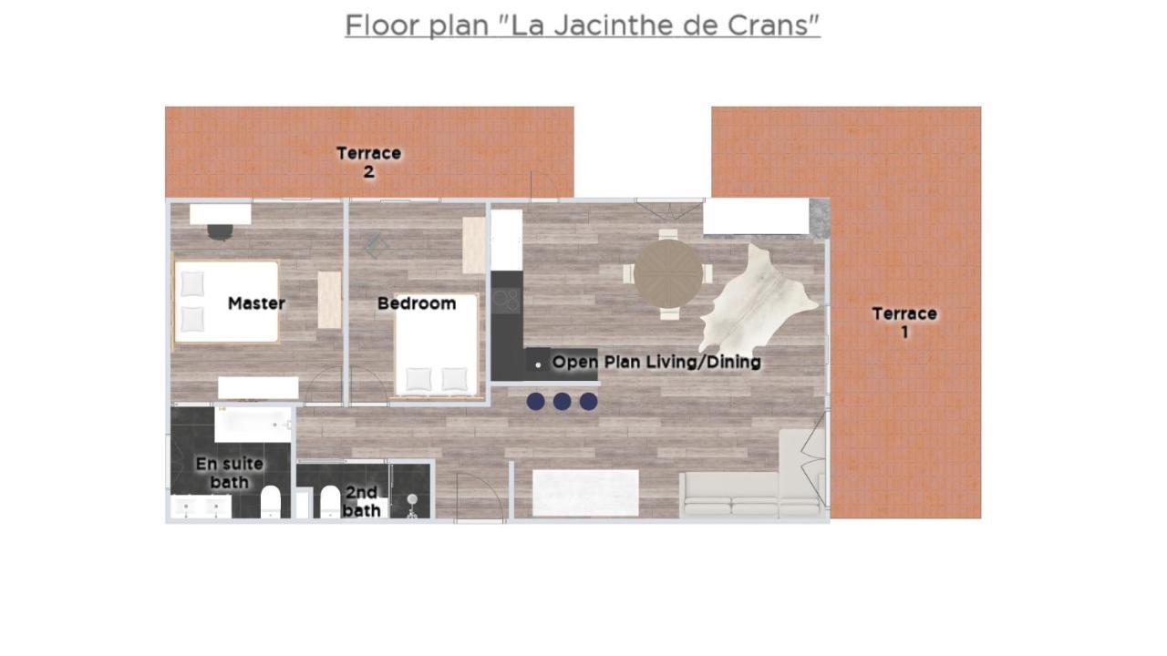 La Jacinthe De Crans 아파트 외부 사진